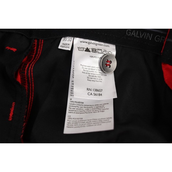 Noah Galvin Green Mens Golf Pants Red 30x30 Breathable Performance - Picture 5 of 10